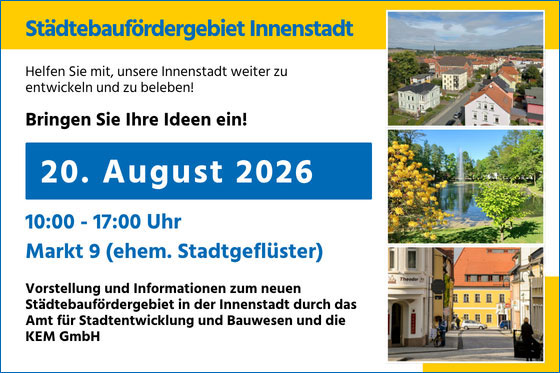 Helfen Sie mit, unsere Stadt zu entwickeln