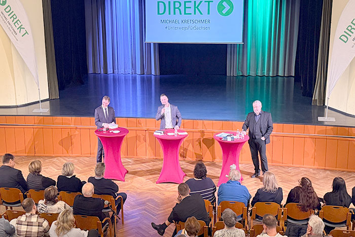 Gesprächsabend in der Neustadthalle Gesprächsabend in der Neustadthalle